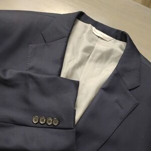 Samuelsohn Blazer Men's Size 46L Navy Colombo Icewool 150's Italy  John Craig